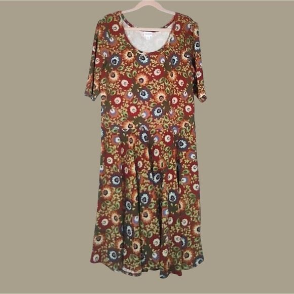 Lularoe "Nicole" style Fit and Flare Dress Size 3XL NWT - Picture 1 of 5